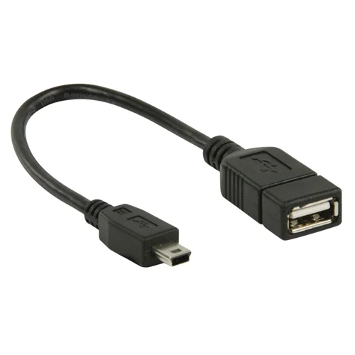 کابل OTG mini 5pin : کابل mini USB 2.0 نر به USB 2.0 ماده فرانت