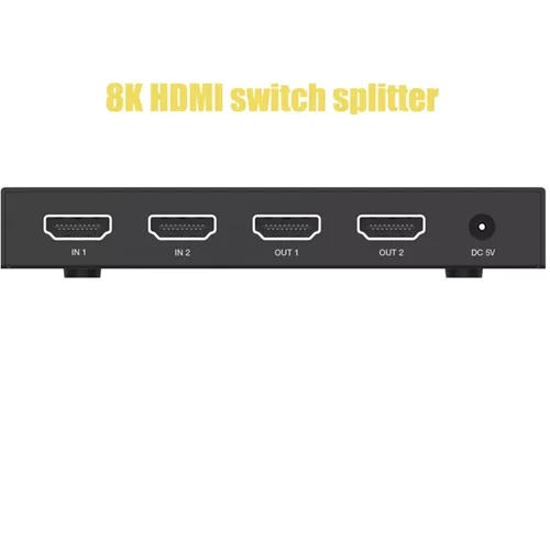 سوییچ اسپلیتر 2 پورت HDMI 8K فرانت
