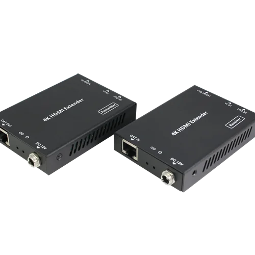 افزایش HDMI 4K روی یک کابل شبکه تا 50  متر + انتقال دوطرفه ریموت کنترل فرانت