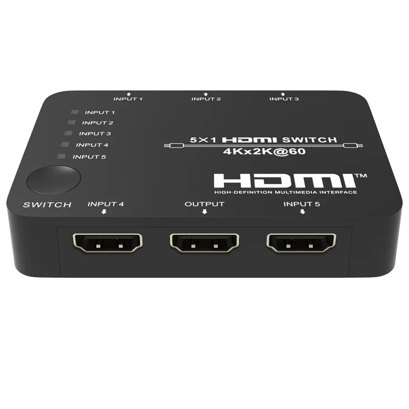 سوئيچ 5 پورت 2.0 HDMI با ریموت کنترل فرانت