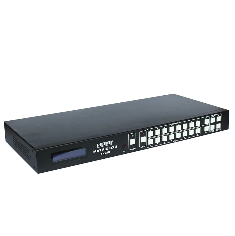 ماتریکس سوئيچ ٨ در ٨ 2.0 HDMI و قابليت جداسازی صدا با پورت سریال و شبکه فرانت