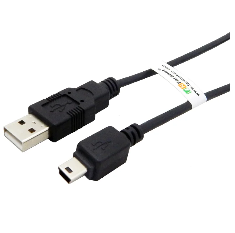 کابل USB 2.0 مینی 5 پین فرانت 1.5 متری (پک نایلونی)